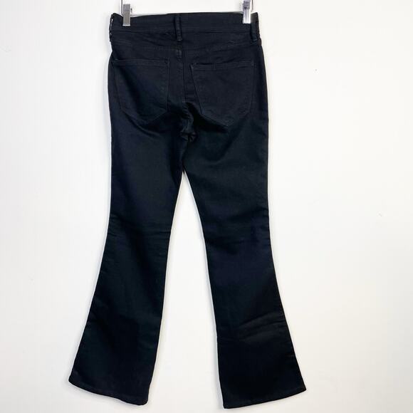 Old Navy Mid Rise Micro Flare Stretch Denim Jeans Black Womens 0P 0 Petite New - Picture 7 of 15